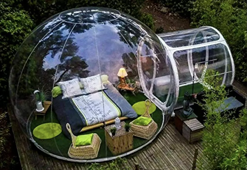 can you live in a bubble tent